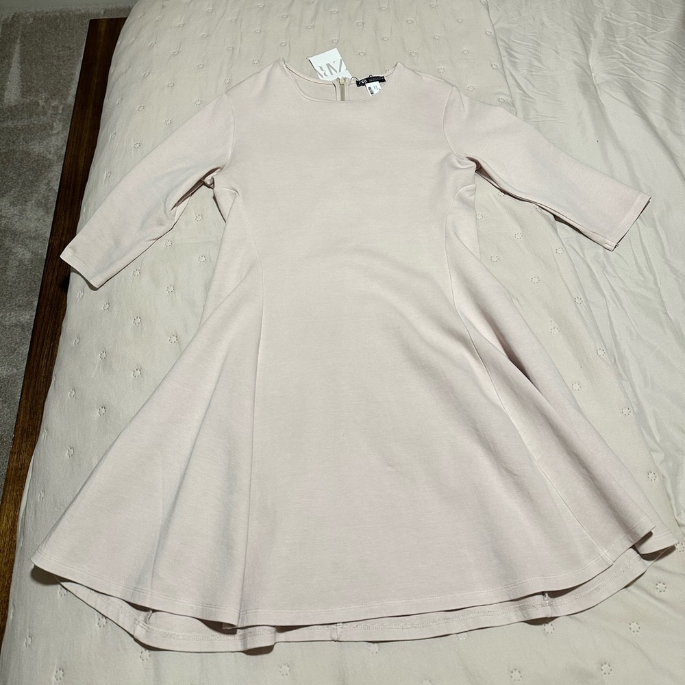 Zara NWT Cream Dress Size L